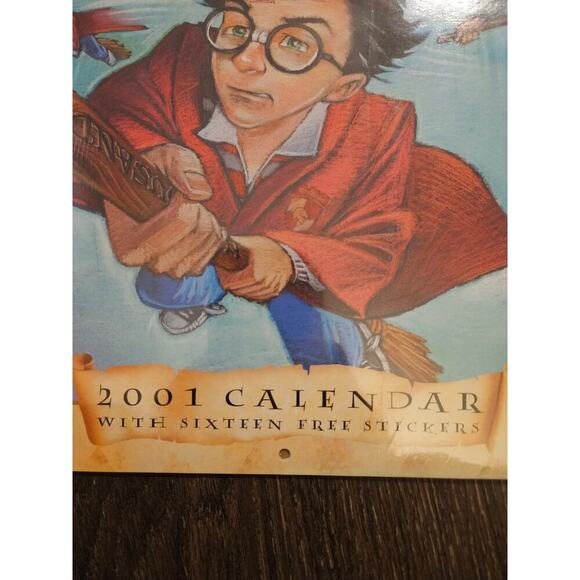 Harry Potter 2001 Calender with 16 free stickers. New old stock. - Picture 2 of 4